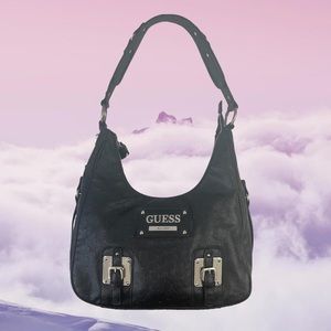 Guess Black Faux Leather purse💕